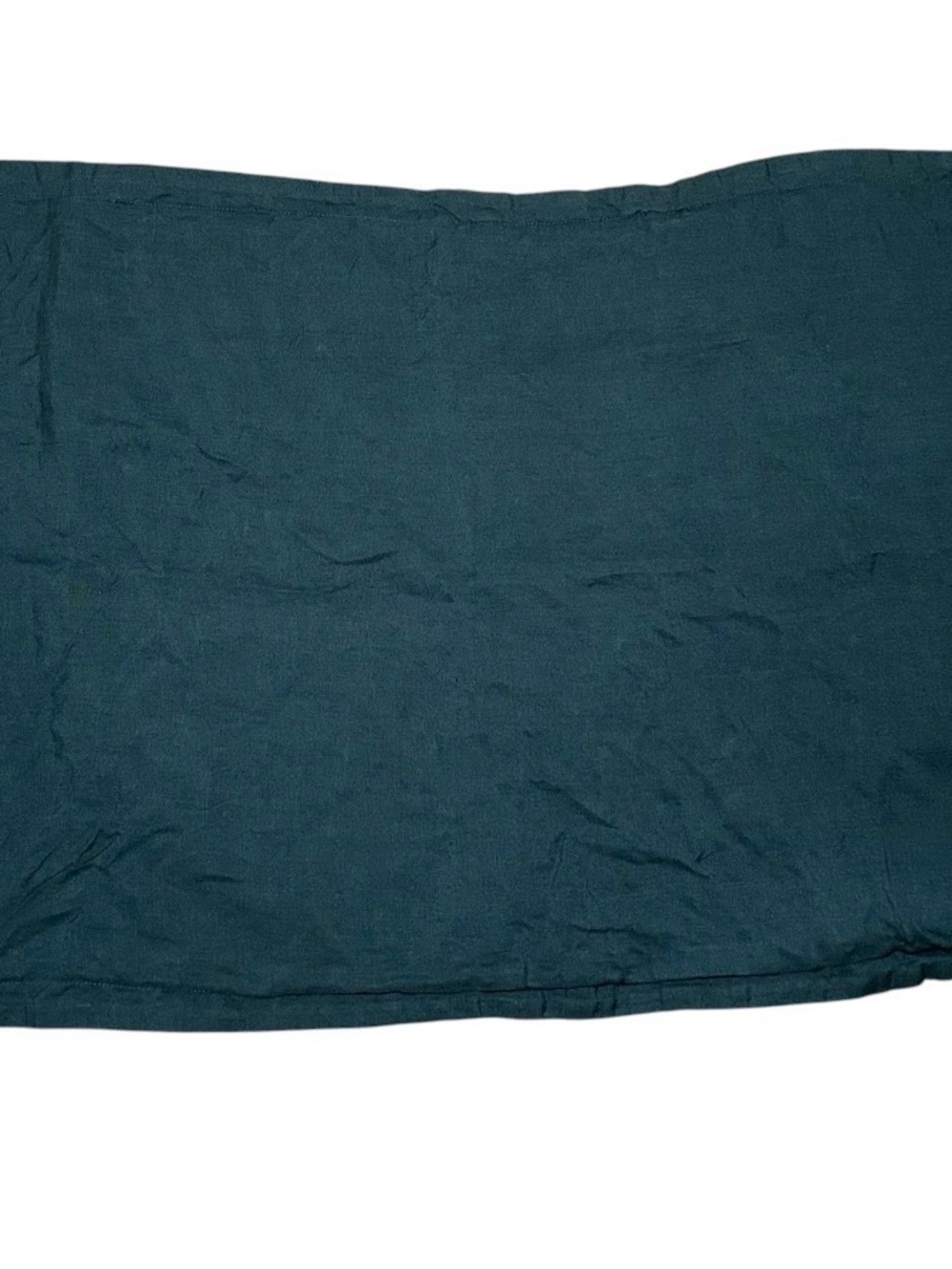 CB2 Solid Linen Dark Teal King Sham Pillow Cover Bedding Home‎ Comfort Casual